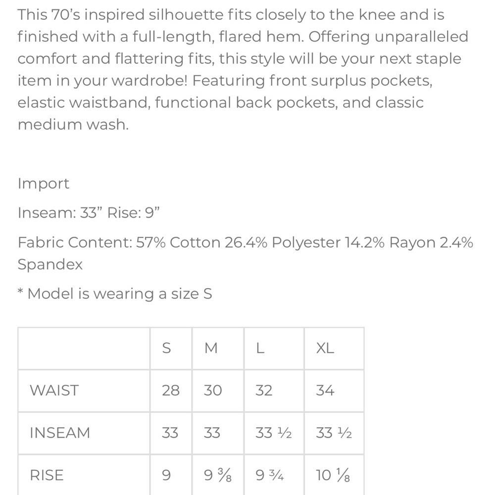 👖 Cello Flare Pull On jeans👖. Sold Out. - Picture 9 of 9